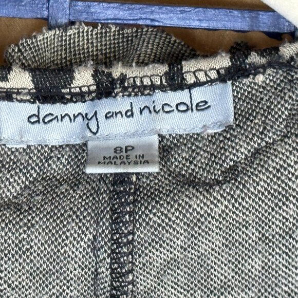 Danny & Nicole Black White Ruffle Trim Cropped Jacket 6 Petite - Picture 4 of 6